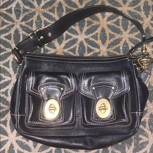 Black Leather Coach Purse